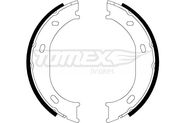 Sada brzdových čeľustí TOMEX Brakes